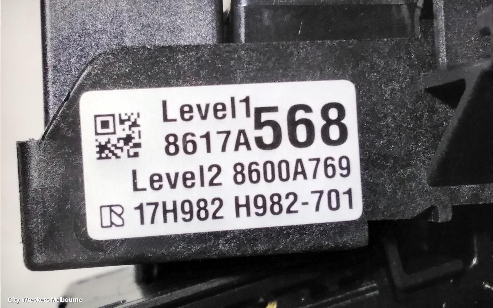 MITSUBISHI TRITON COMBINATION SWITCH, COMBINATION SWITCH ASSY, MR, NON FOGLAMP TYPE, 11/2018 ONWARDS