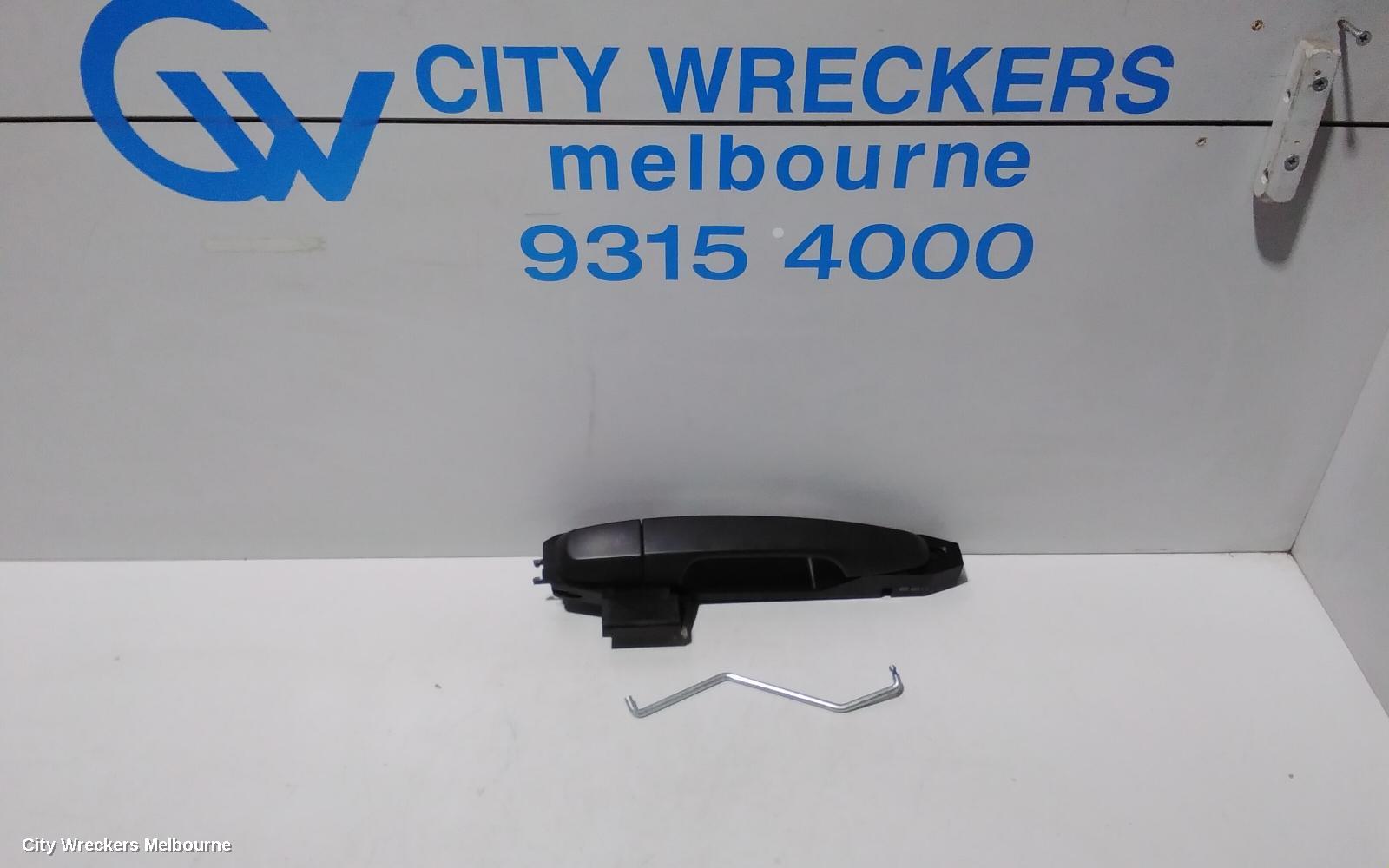 MITSUBISHI TRITON DOOR HANDLE, LH FRONT, OUTER, BLACK, GLX, MQ-MR, 03/2015 - 10/2023