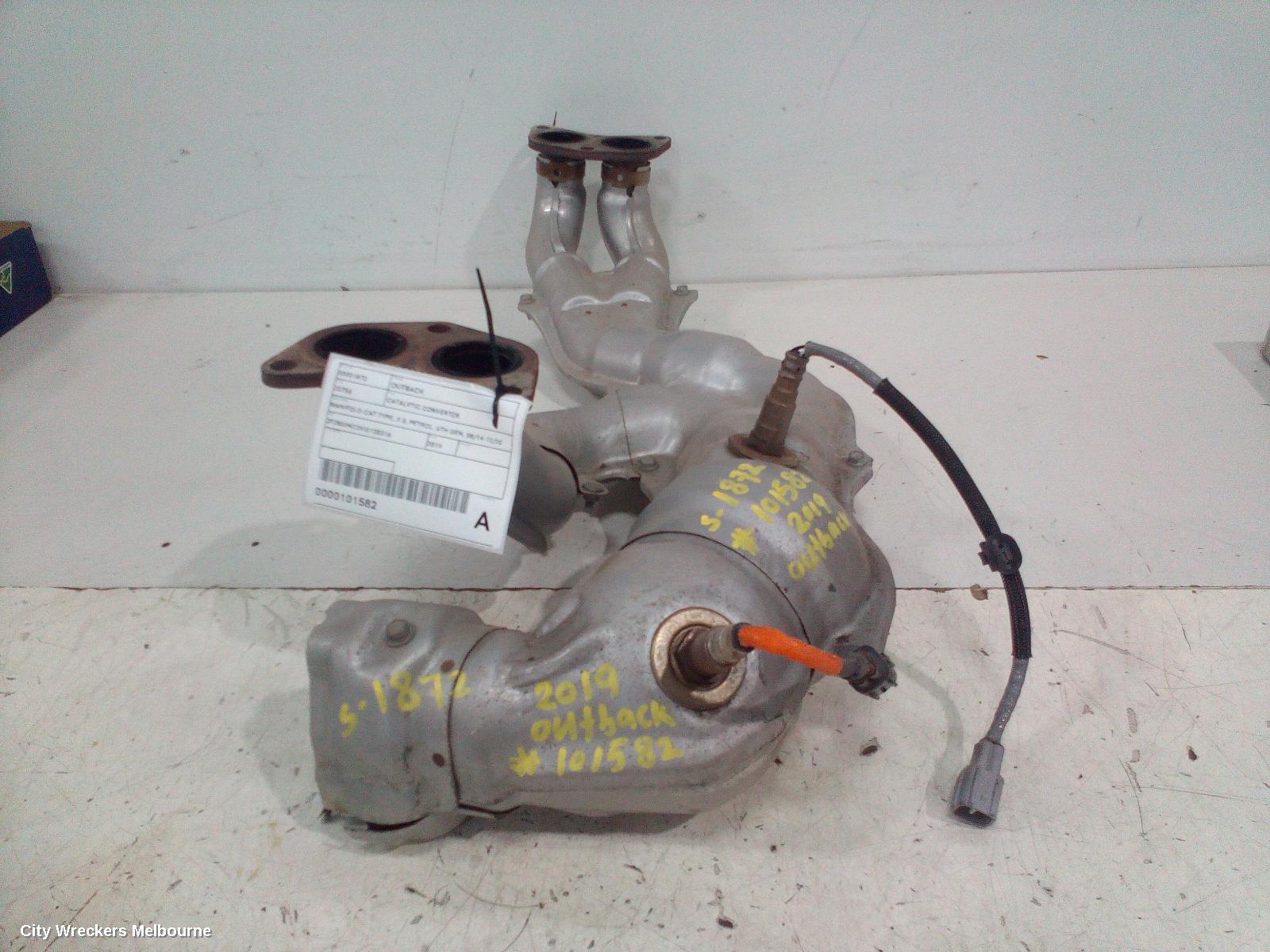 SUBARU OUTBACK CATALYTIC CONVERTER, MANIFOLD-CAT TYPE, 2.5, PETROL, 6TH GEN, 08/2014 - 12/2020