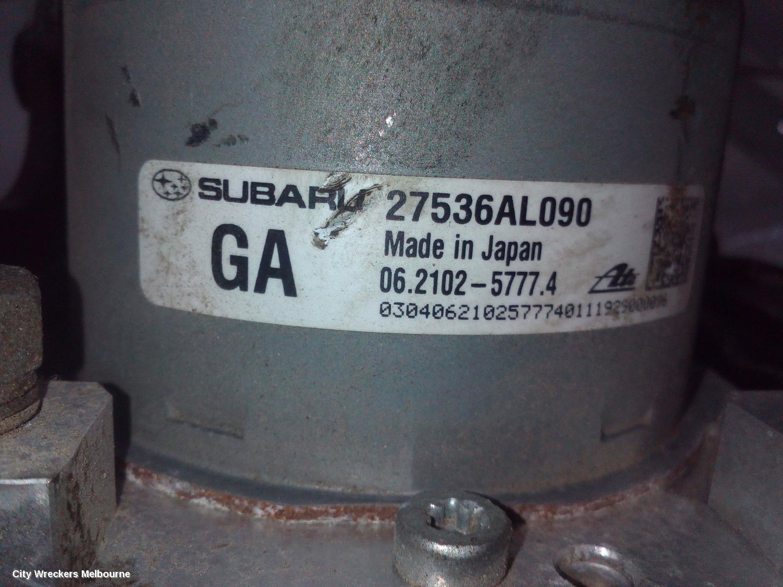 SUBARU OUTBACK ABS PUMP/MODULATOR, 6TH GEN, P/N 27596AL070, 08/2014 - 12/2020