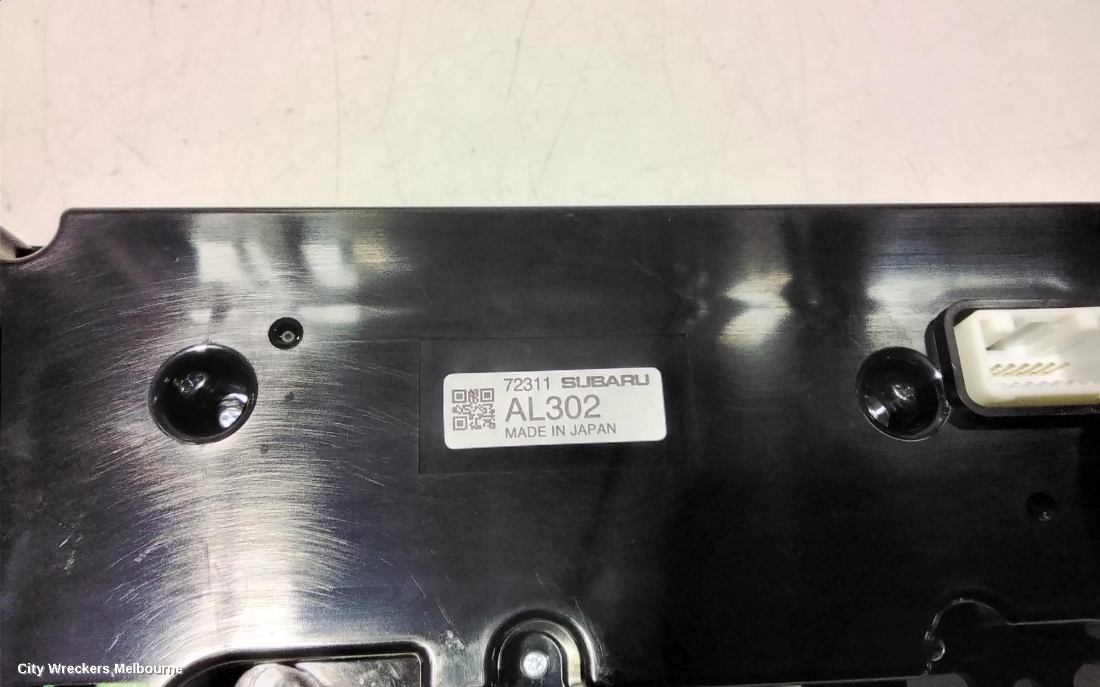 SUBARU OUTBACK HEATER/AC CONTROLS, 6TH GEN, CLIMATE CONTROL TYPE, W/ HEATED SEATS, 08/2014 - 12/2020
