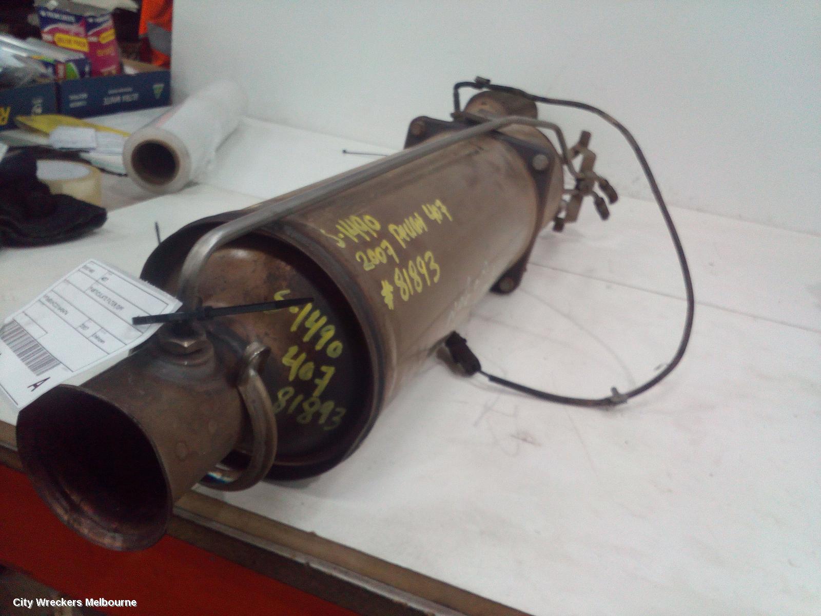 PEUGEOT 407 PARTICULATE FILTER/DPF