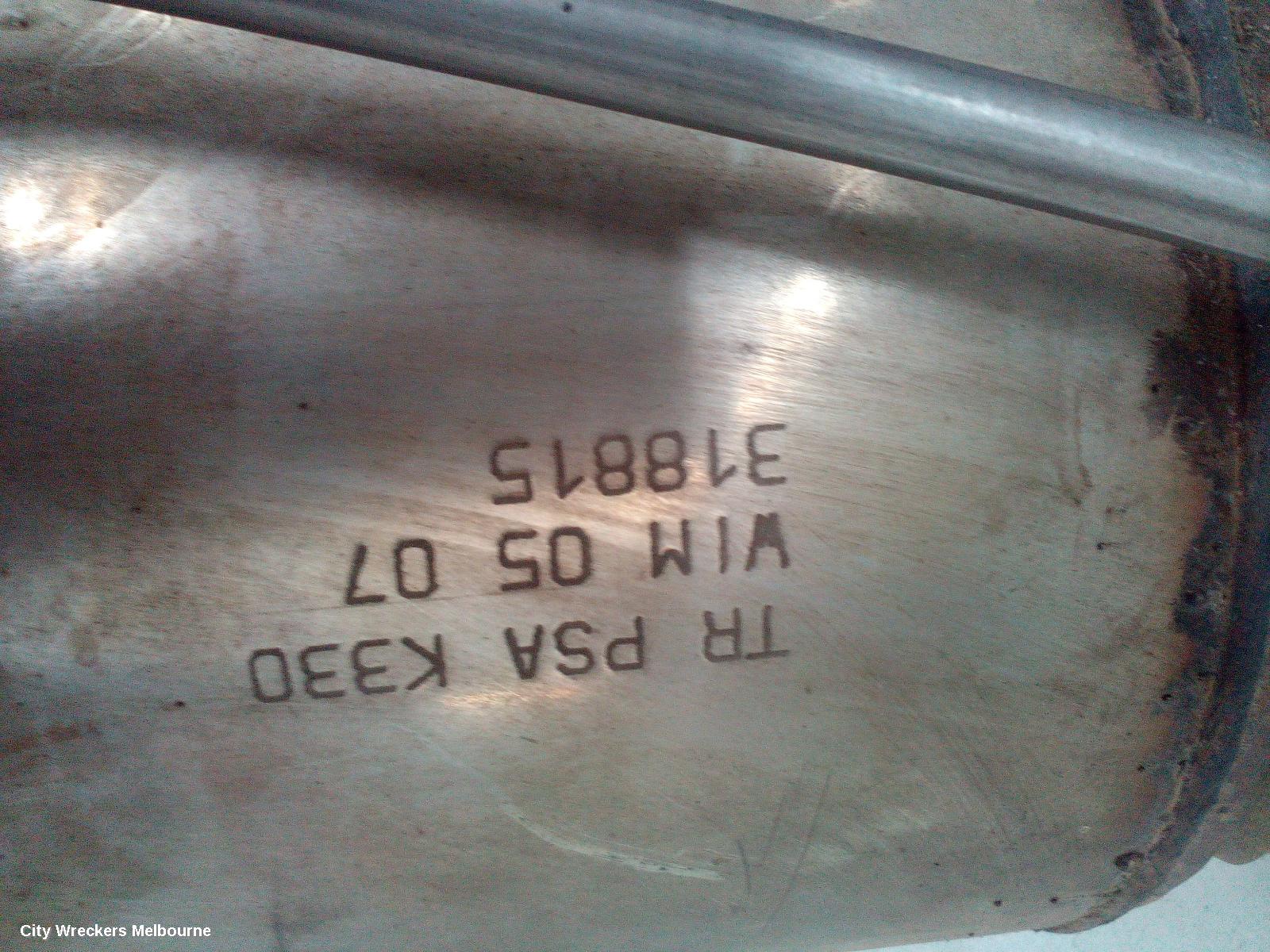 PEUGEOT 407 PARTICULATE FILTER/DPF