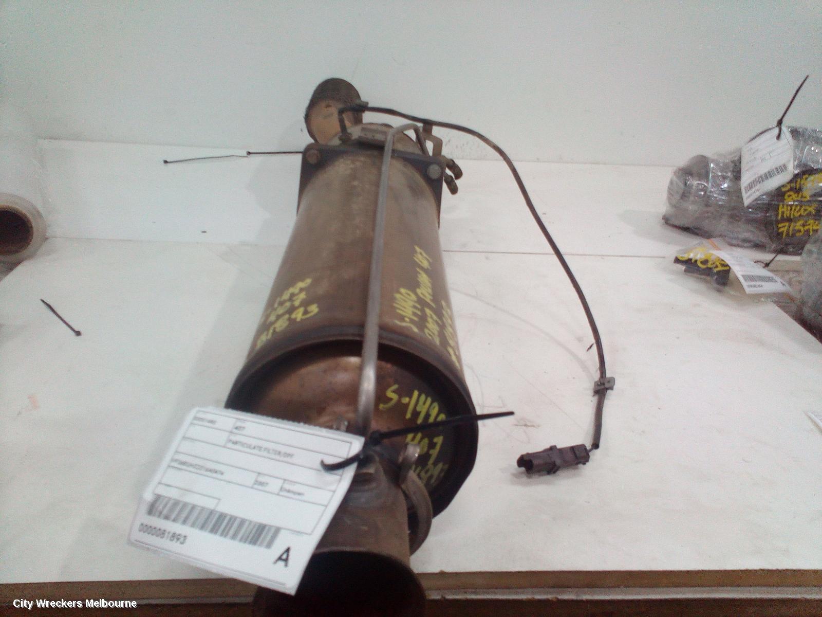 PEUGEOT 407 PARTICULATE FILTER/DPF