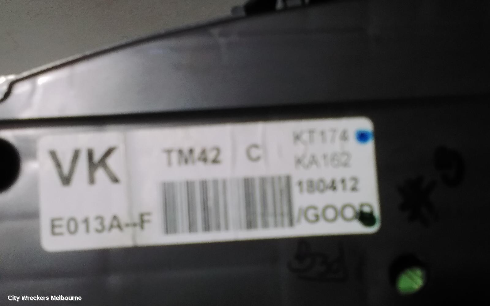 MAZDA CX9 INSTRUMENT CLUSTER, TC, 07/2016 ONWARDS