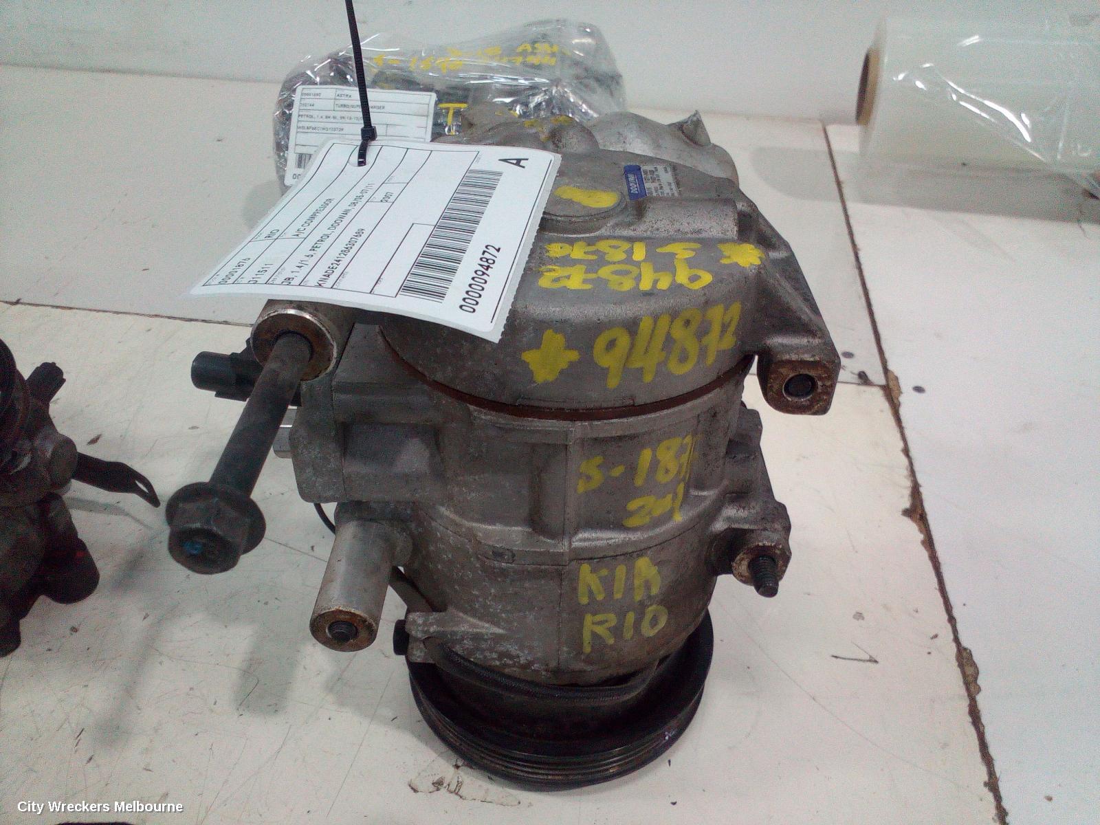 KIA RIO A/C COMPRESSOR, JB, 1.4/1.6, PETROL, DOOWAN, 08/2005 - 07/2011