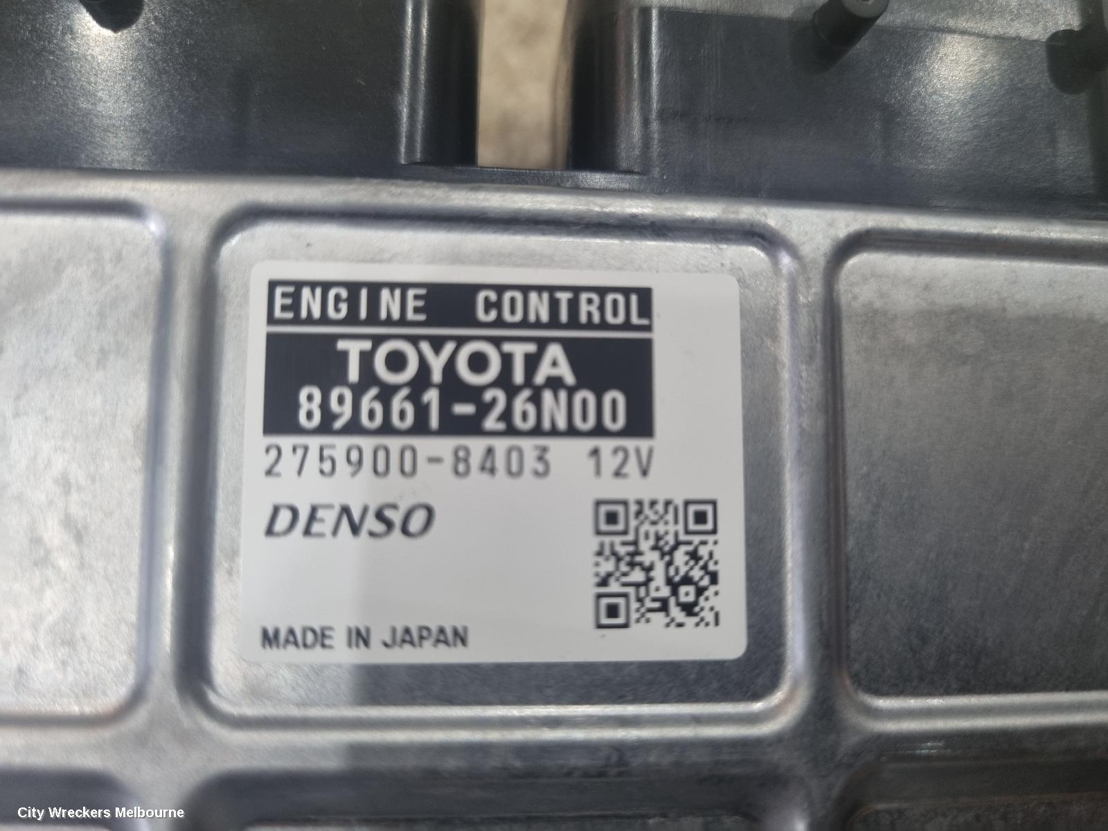 TOYOTA HIACE ECU, ENGINE ECU, 3.0, 1KD-FTV, DIESEL, P/N 89661-26N00, SEC SET (ECU/IMM/READER/KEY), KDH, 09/2006 - 04/2019