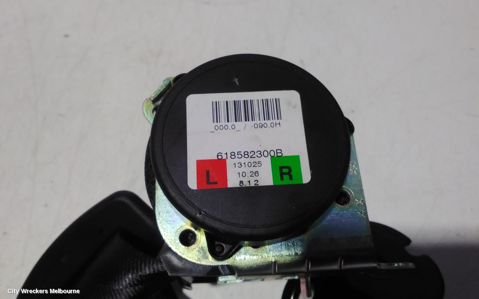 LAND ROVER RANGEROVER EVOQUE SEATBELT/STALK, RH REAR, SEAT BELT ONLY, L538, 11/2011 - 01/2019