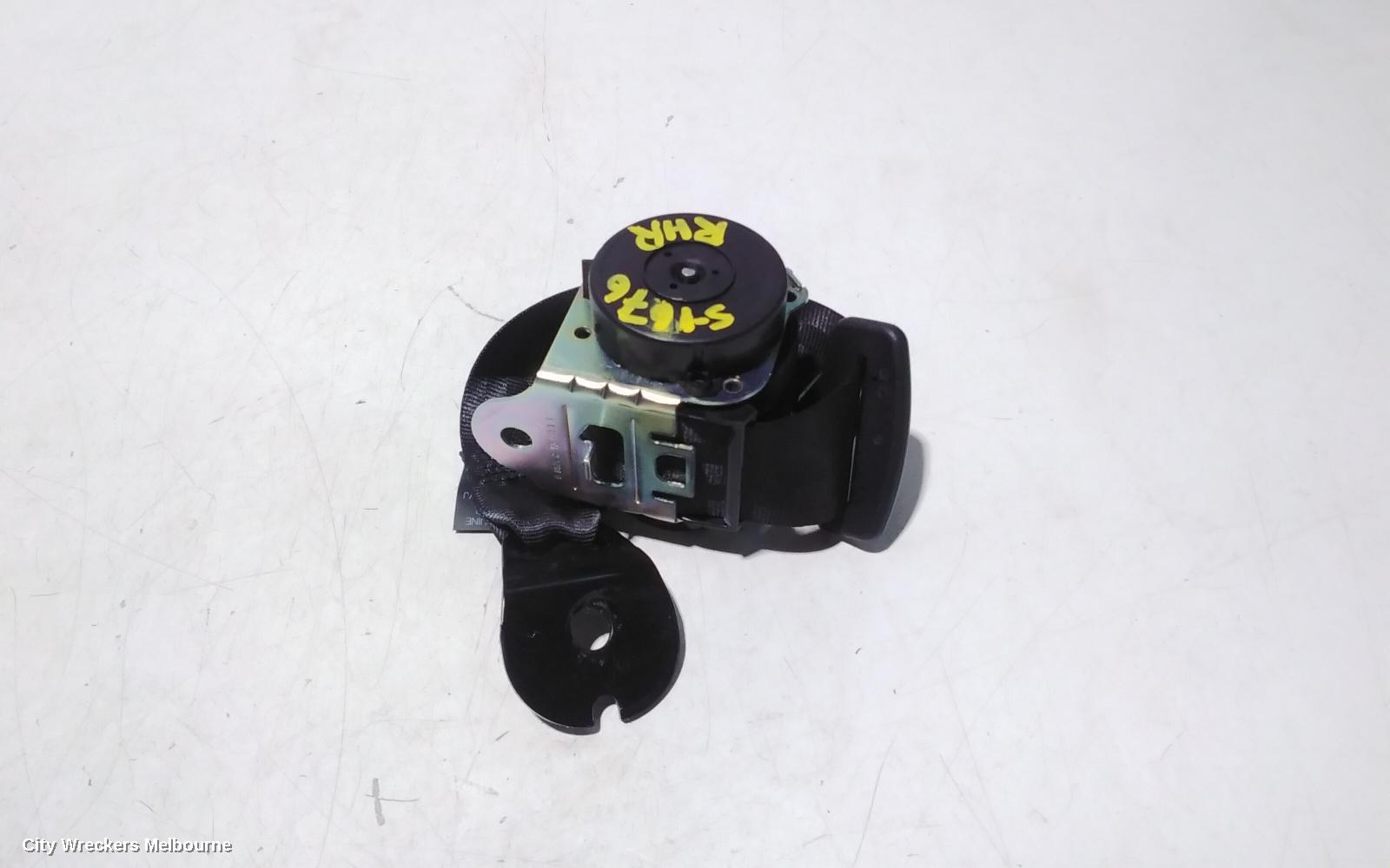 LAND ROVER RANGEROVER EVOQUE SEATBELT/STALK, RH REAR, SEAT BELT ONLY, L538, 11/2011 - 01/2019