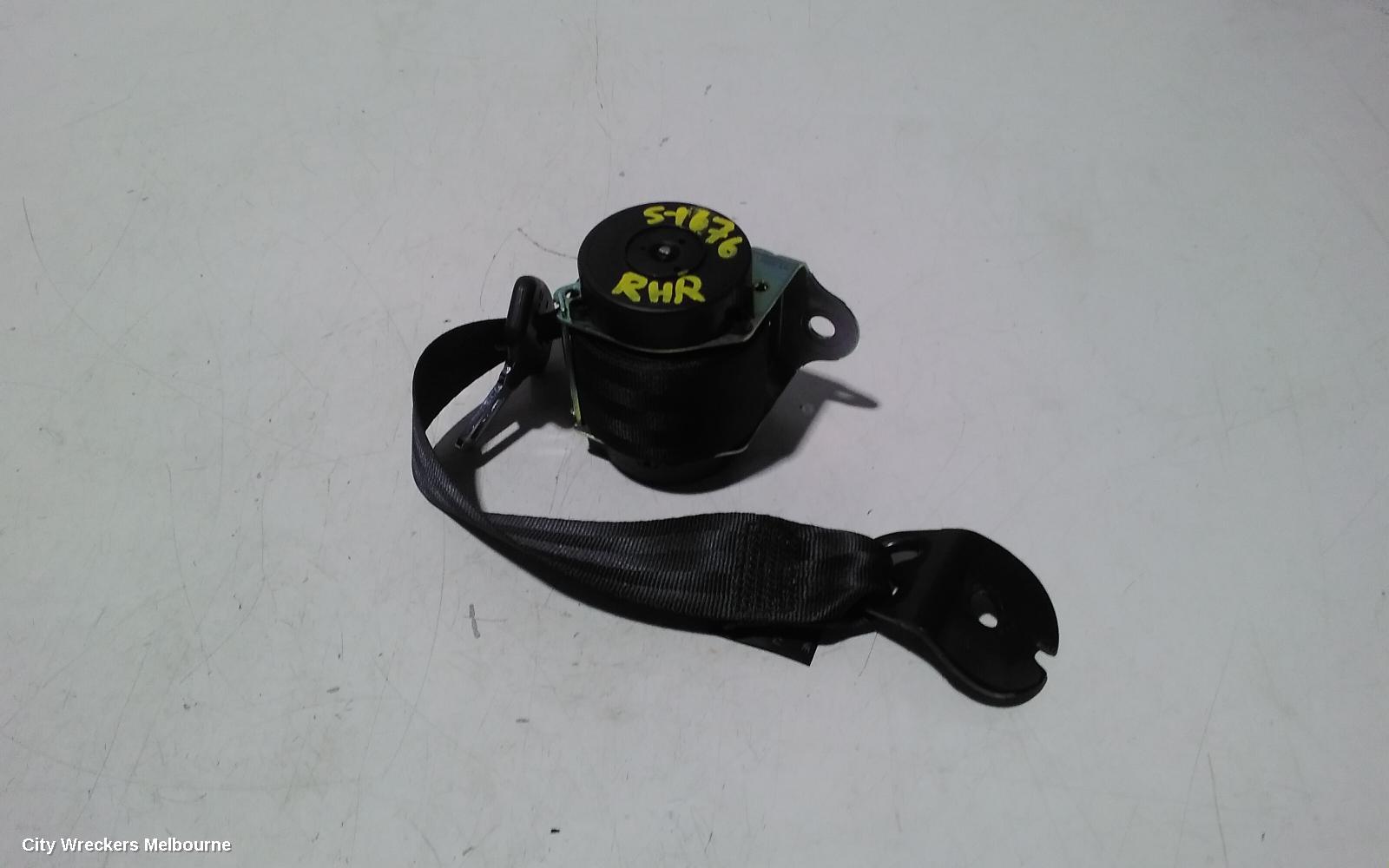 LAND ROVER RANGEROVER EVOQUE SEATBELT/STALK, RH REAR, SEAT BELT ONLY, L538, 11/2011 - 01/2019