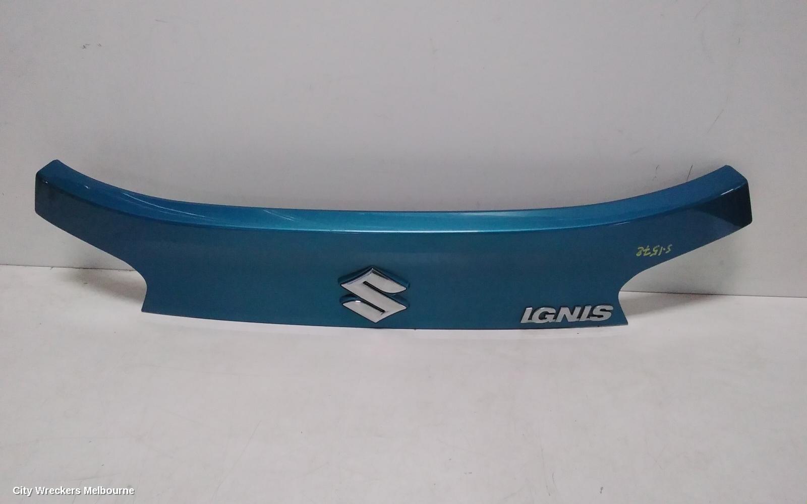 SUZUKI IGNIS REAR GARNISH, TAILGATE GARNISH, W/ REVERSE CAMERA TYPE, MF, 11/2016 ONWARDS