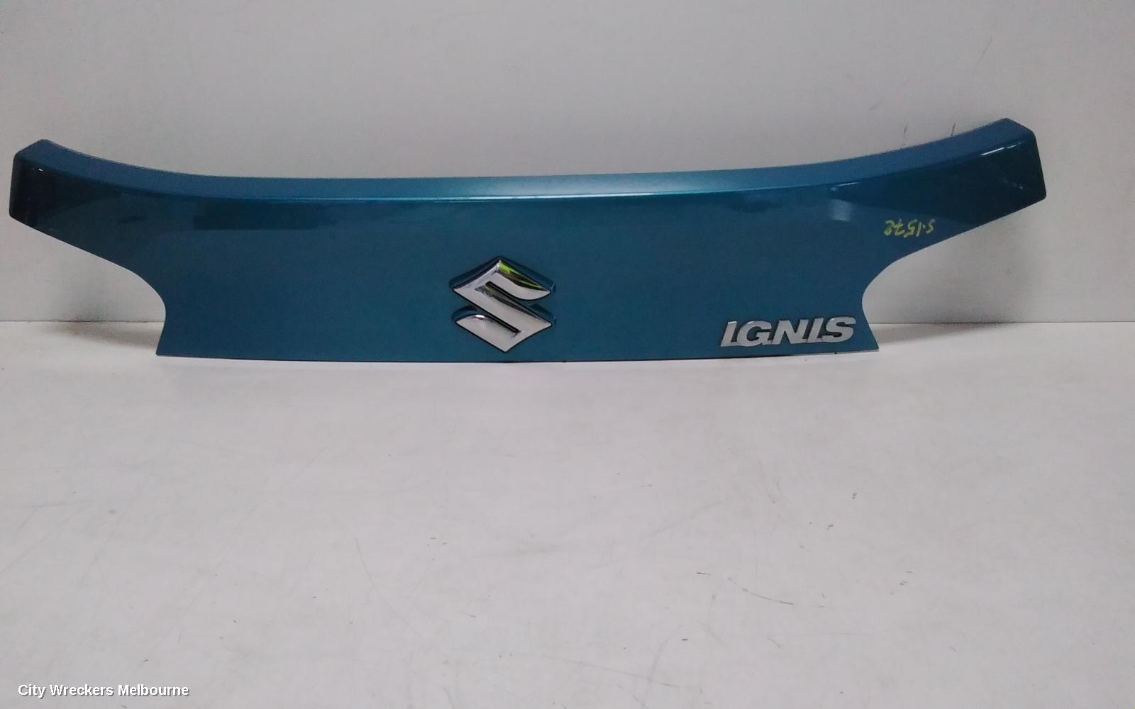 SUZUKI IGNIS REAR GARNISH, TAILGATE GARNISH, W/ REVERSE CAMERA TYPE, MF, 11/2016 ONWARDS
