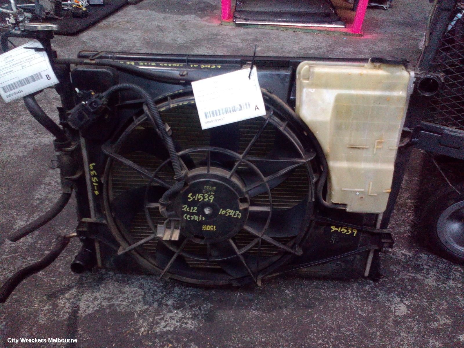 KIA CERATO FAN, RADIATOR FAN, PETROL, TD, 10/2008 - 03/2013