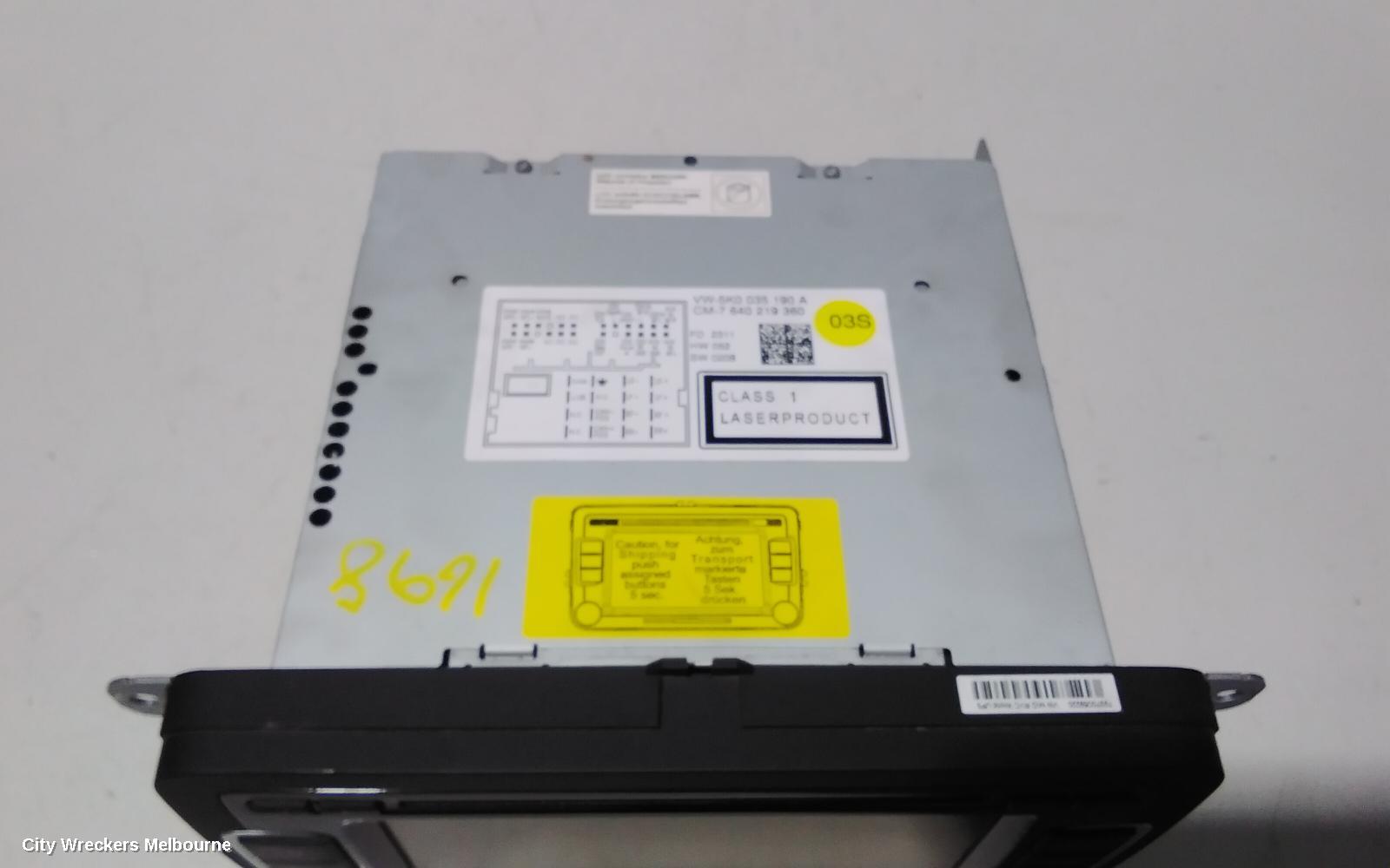 VOLKSWAGEN PASSAT RADIO/CD/DVD/SAT/TV, DISPLAY & HEAD UNIT (RCD510), 3C/MK6 B6-B7/3CC, 03/2006 - 12/2016