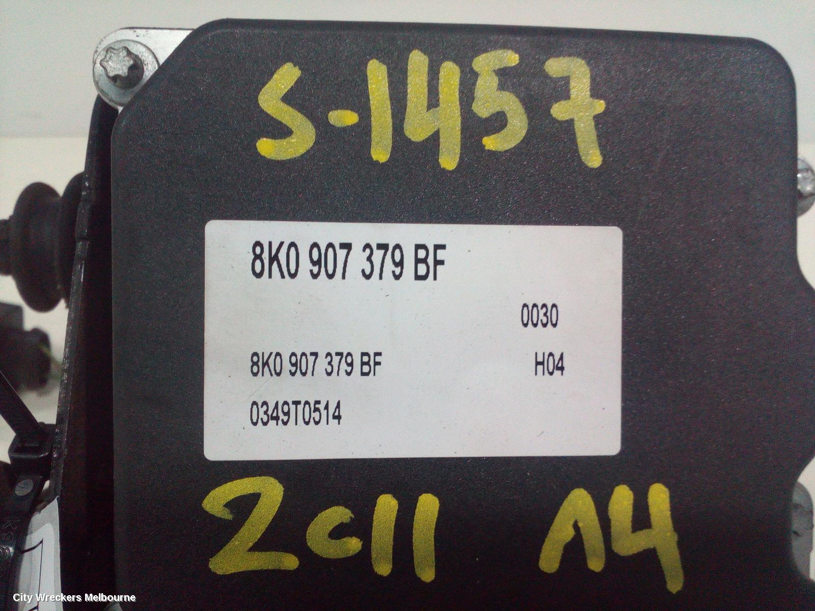 AUDI A4 ABS PUMP/MODULATOR, B8 8K, P/N 8K0614517EF, 02/2008 - 09/2015