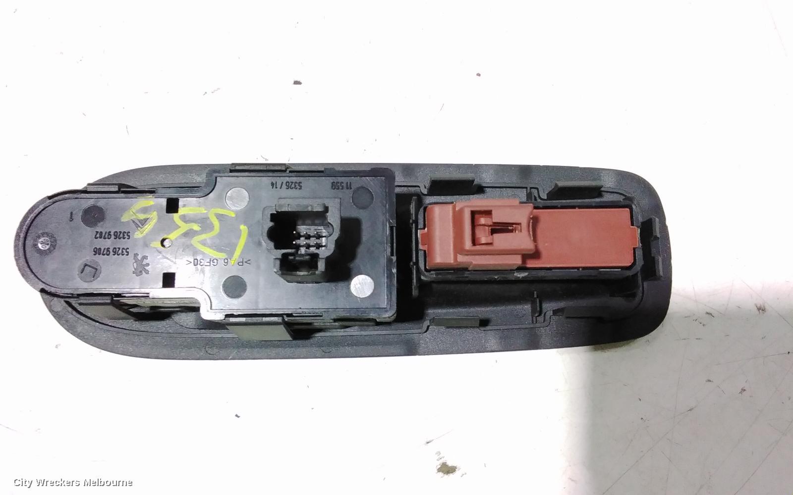 PEUGEOT 407 PWR DR WIND SWITCH, RH FRONT (MASTER SWITCH), COUPE, 03/2006 - 12/2011