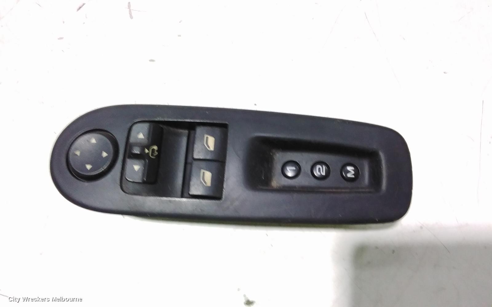PEUGEOT 407 PWR DR WIND SWITCH, RH FRONT (MASTER SWITCH), COUPE, 03/2006 - 12/2011