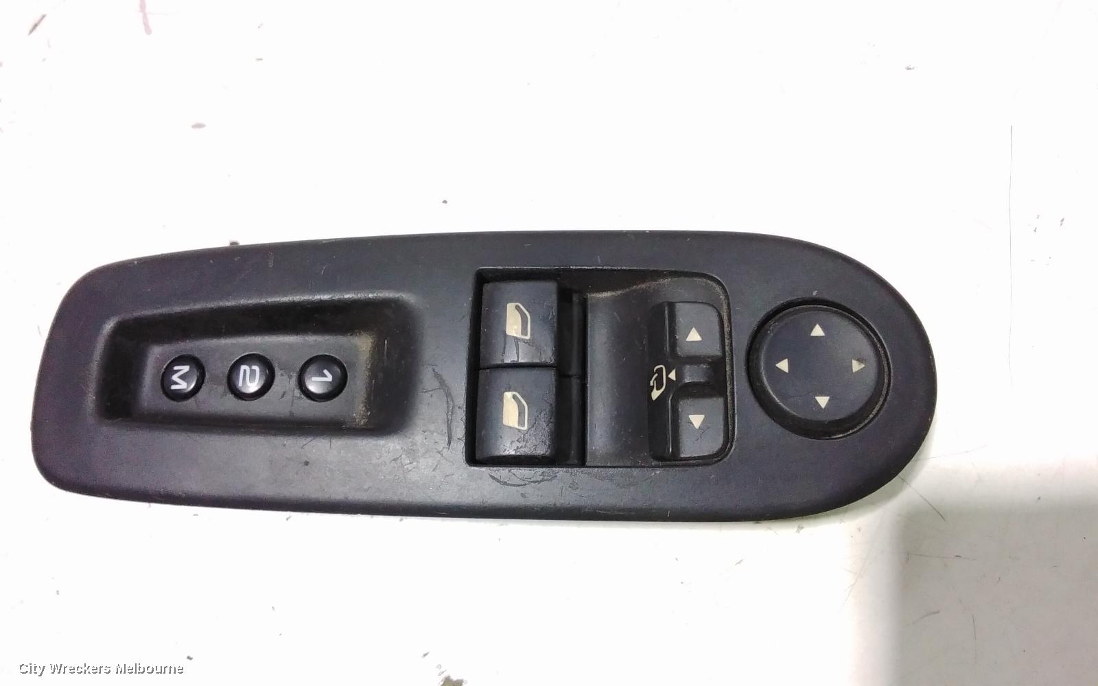 PEUGEOT 407 PWR DR WIND SWITCH, RH FRONT (MASTER SWITCH), COUPE, 03/2006 - 12/2011