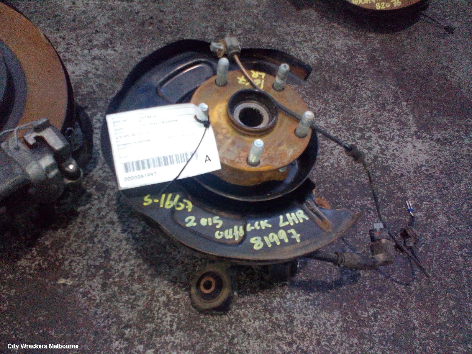 SUBARU OUTBACK LEFT REAR HUB ASSEMBLY, 6TH GEN, 08/2014 - 12/2020