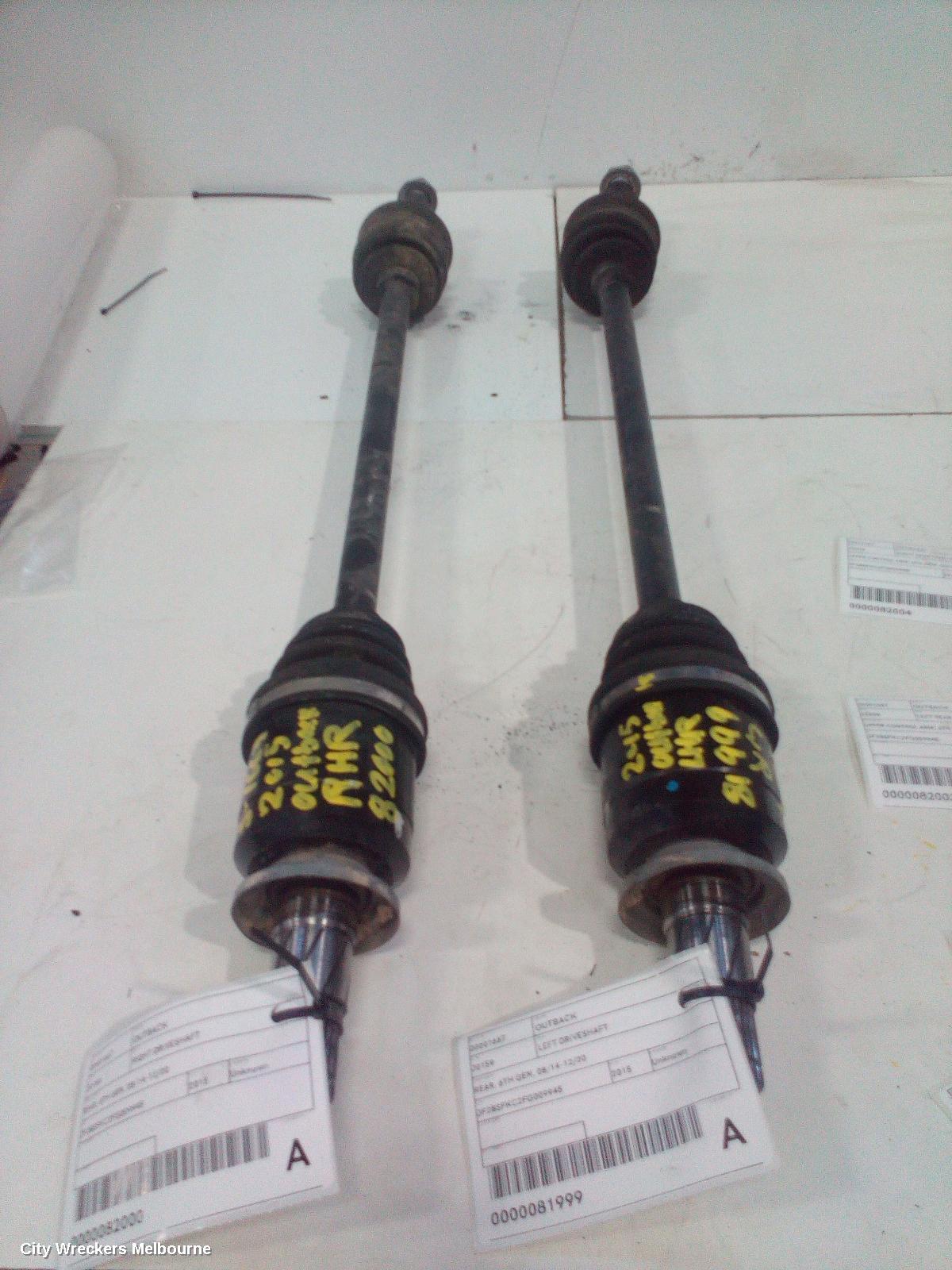 SUBARU OUTBACK LEFT DRIVESHAFT, REAR, 6TH GEN, 08/2014 - 12/2020
