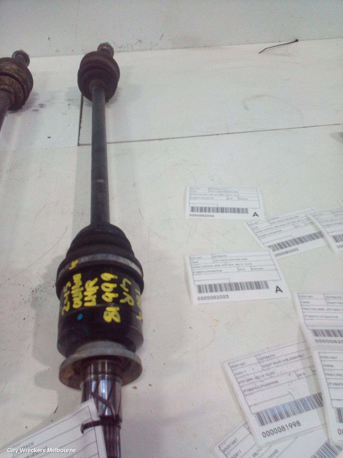 SUBARU OUTBACK LEFT DRIVESHAFT, REAR, 6TH GEN, 08/2014 - 12/2020