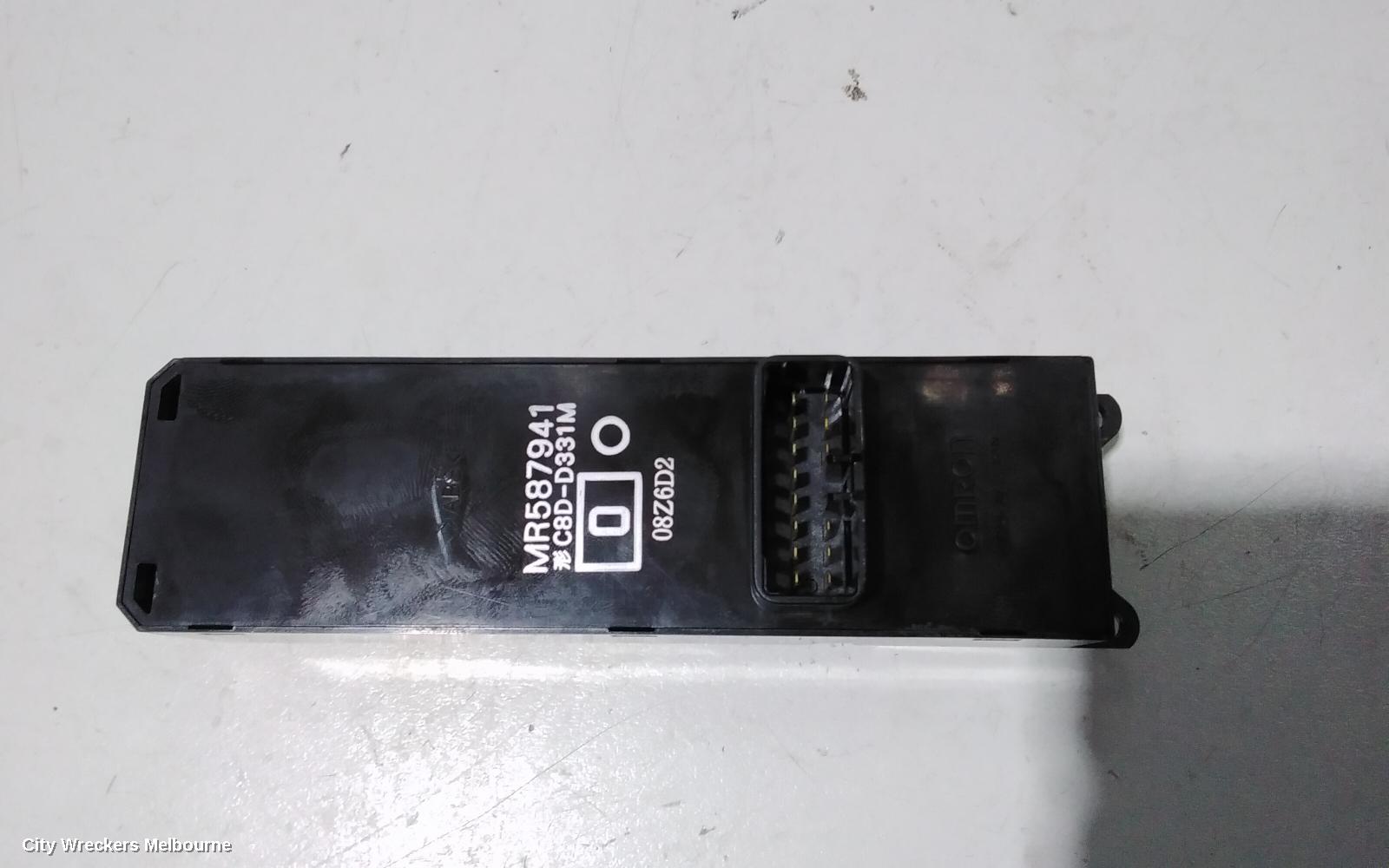 MITSUBISHI GRANDIS PWR DR WIND SWITCH, RH FRONT (MASTER SWITCH), BA, 04/2004 - 03/2010