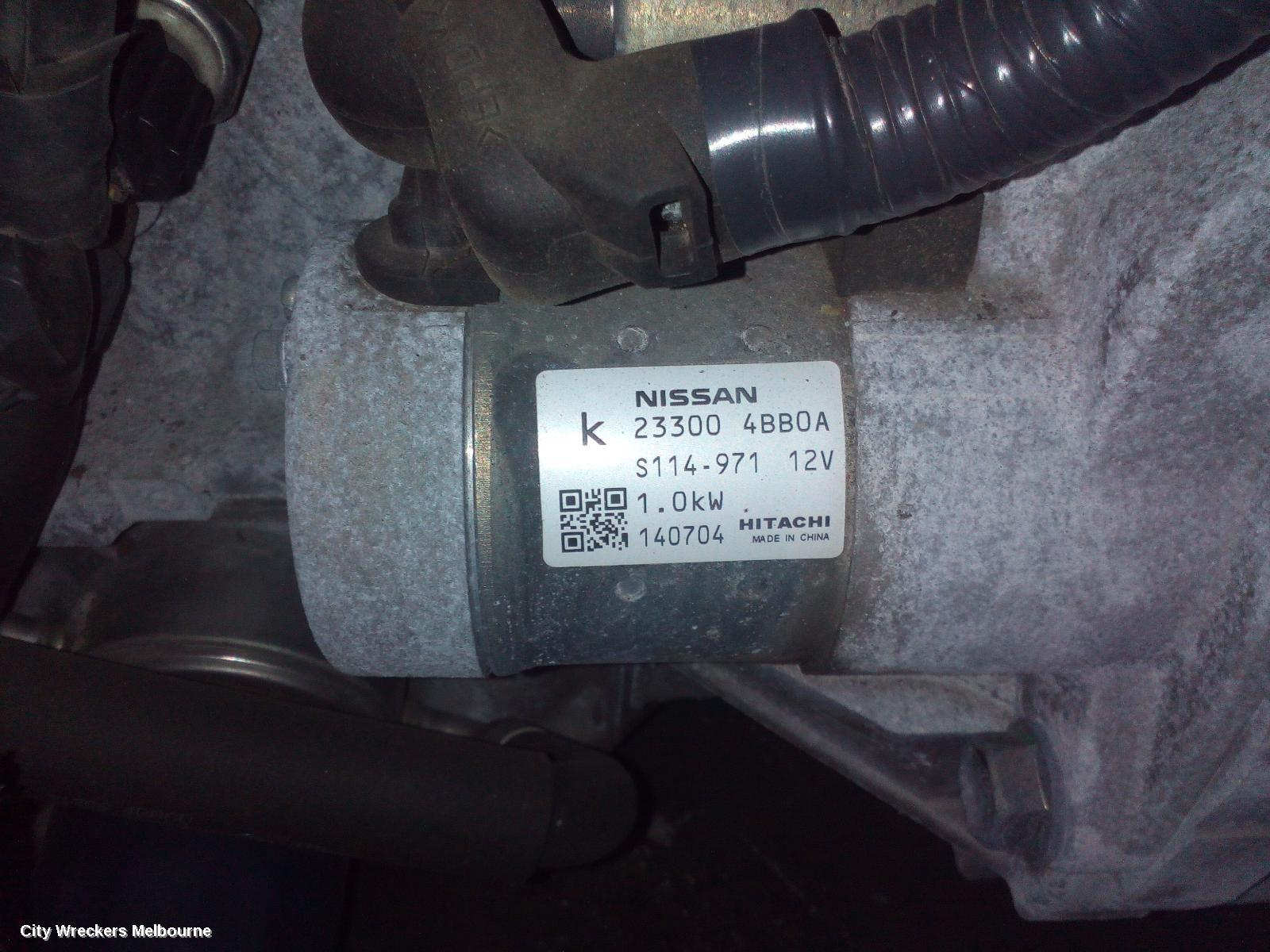 NISSAN QASHQAI STARTER, PETROL, 2.0, MR20, J11, 06/2014 - 07/2021