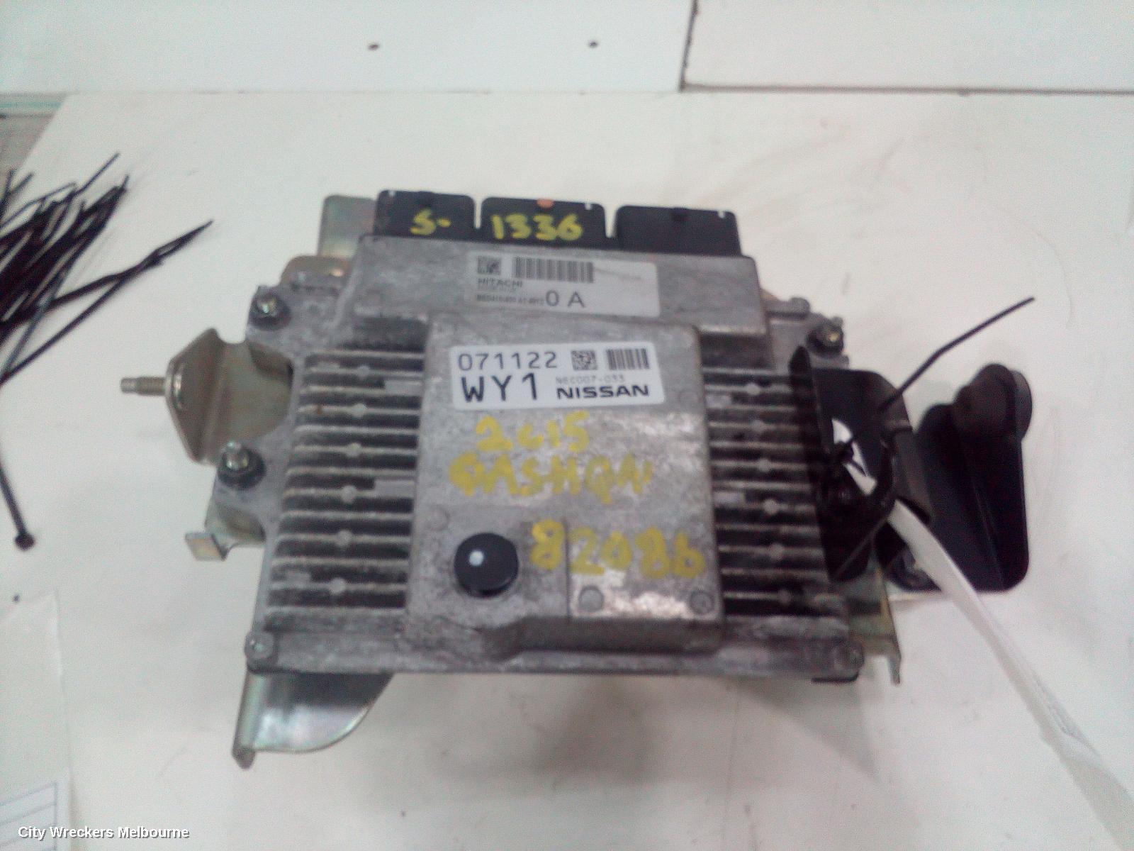 NISSAN QASHQAI ECU, ENGINE ECU, 2.0, PETROL, ECU ONLY, MR20, J11, 06/2014 ONWARDS