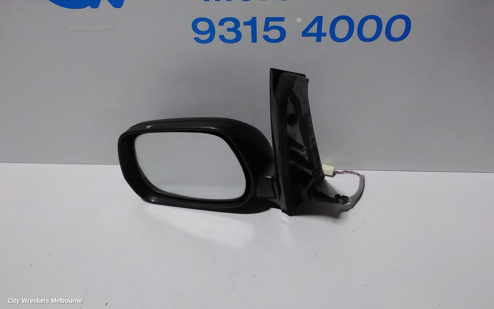 TOYOTA AVENSIS LEFT DOOR MIRROR, ACM20R, POWER, BLACK, 12/2001 - 11/2003