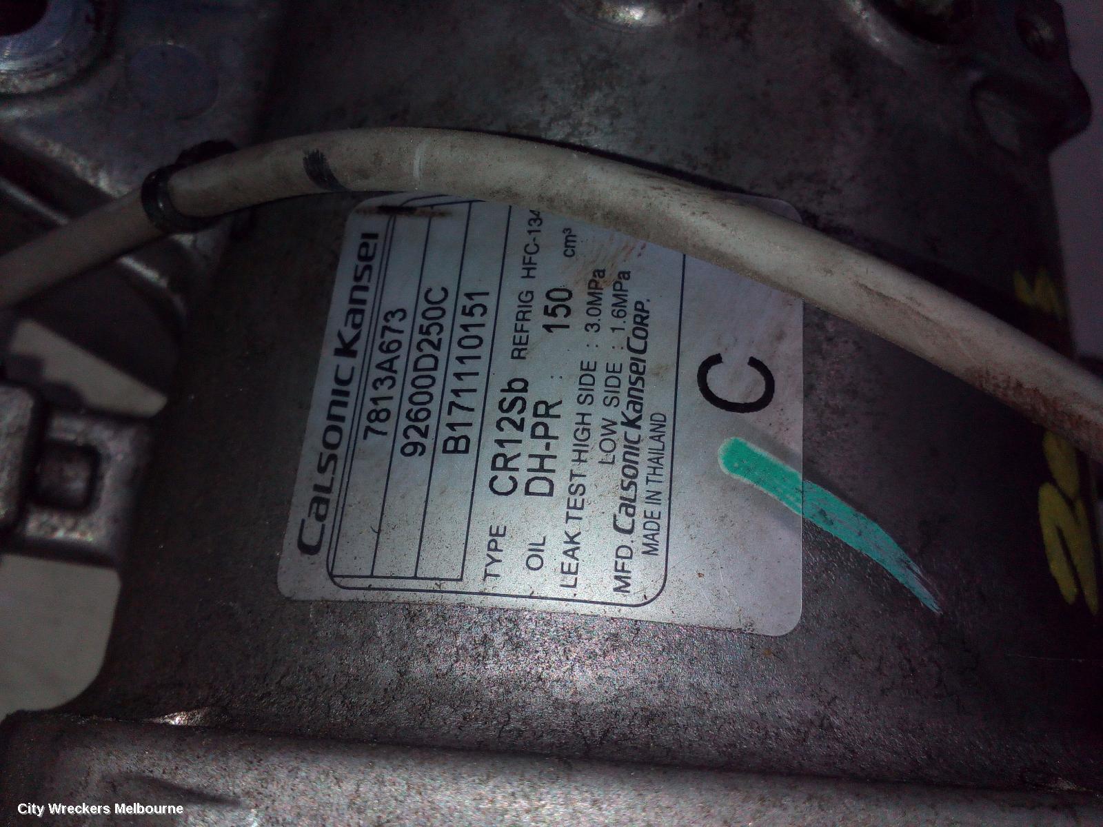 MITSUBISHI TRITON A/C COMPRESSOR, MQ-MR, 2.4, 4N15, DIESEL, 04/2015 ONWARDS