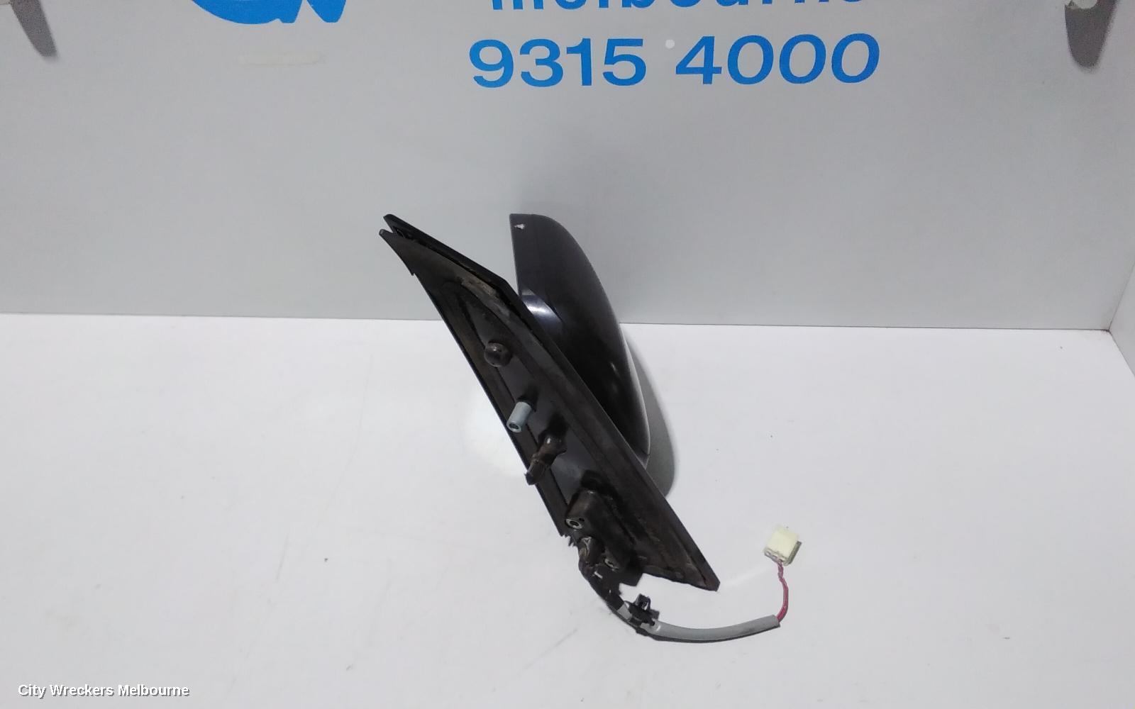 TOYOTA AVENSIS LEFT DOOR MIRROR, ACM20R, POWER, BLACK, 12/2001 - 11/2003