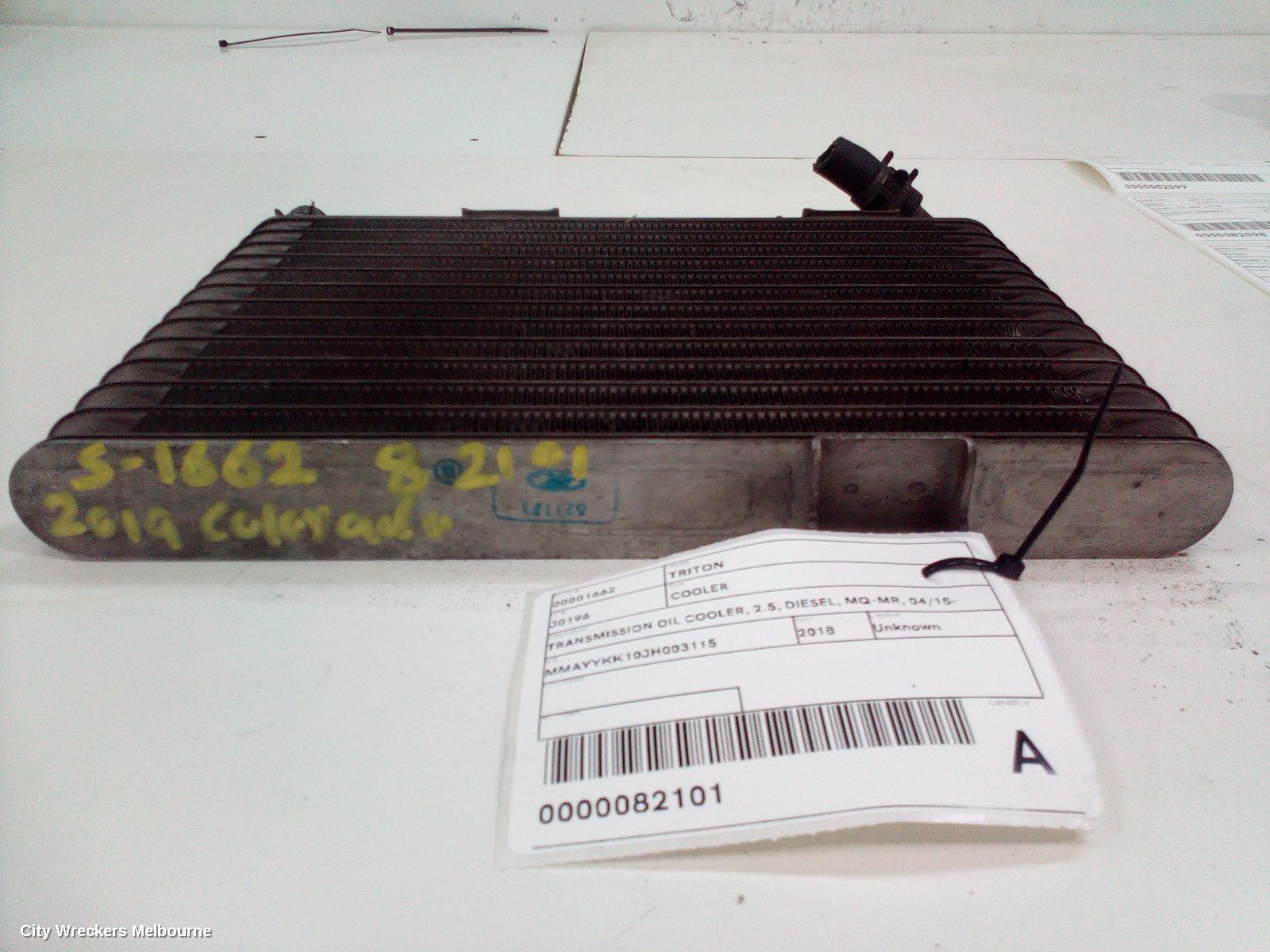 MITSUBISHI TRITON COOLER, TRANSMISSION OIL COOLER, 2.5, DIESEL, MQ-MR, 04/2015 ONWARDS