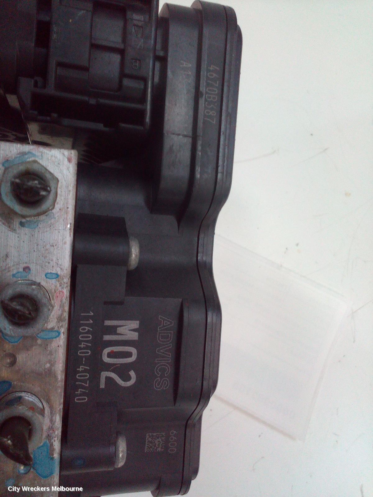MITSUBISHI TRITON ABS PUMP/MODULATOR, MQ, P/N 4670B387, 04/2015 - 10/2018