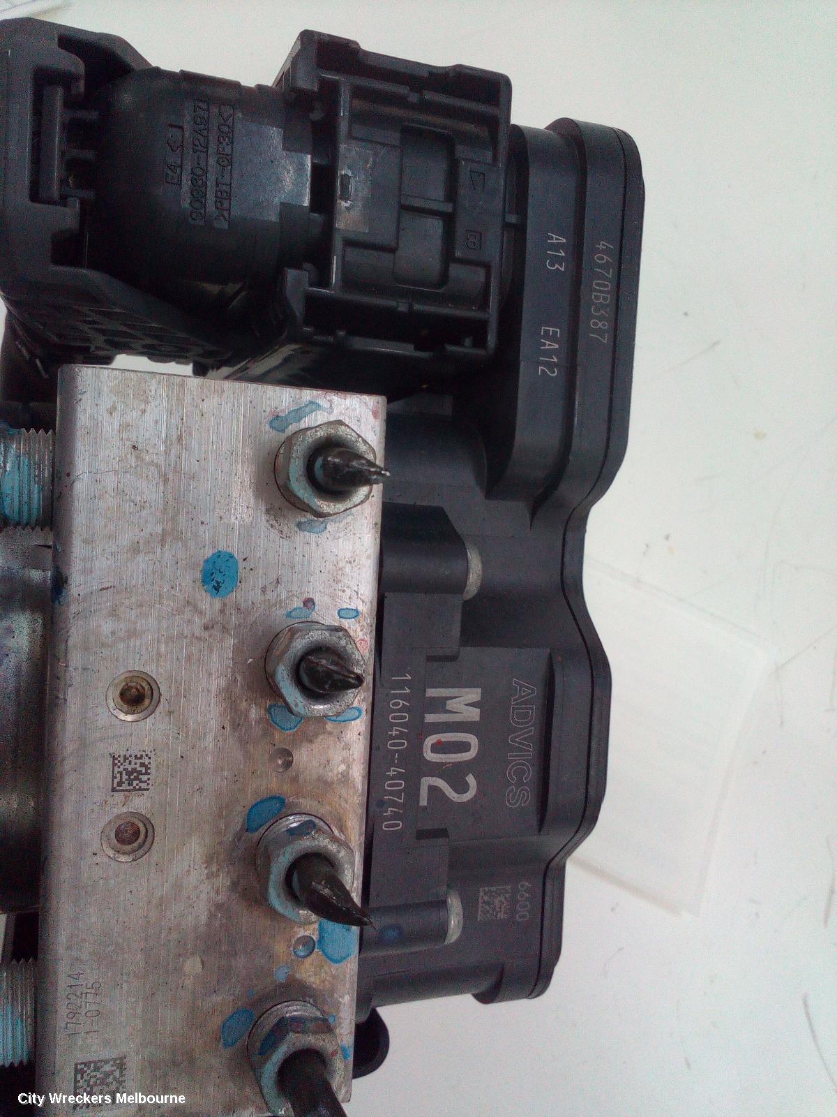 MITSUBISHI TRITON ABS PUMP/MODULATOR, MQ, P/N 4670B387, 04/2015 - 10/2018