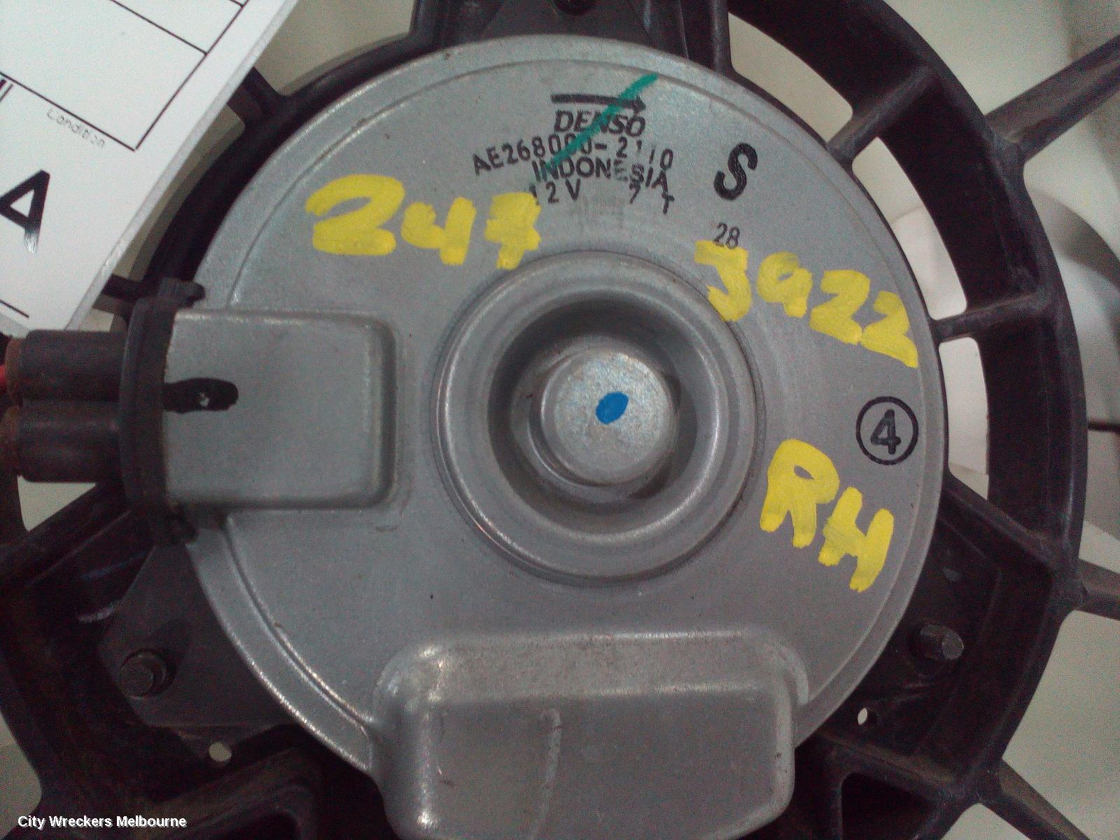HONDA JAZZ FAN, RADIATOR FAN (RH SIDE), GK/GF, 07/2014 - 12/2020