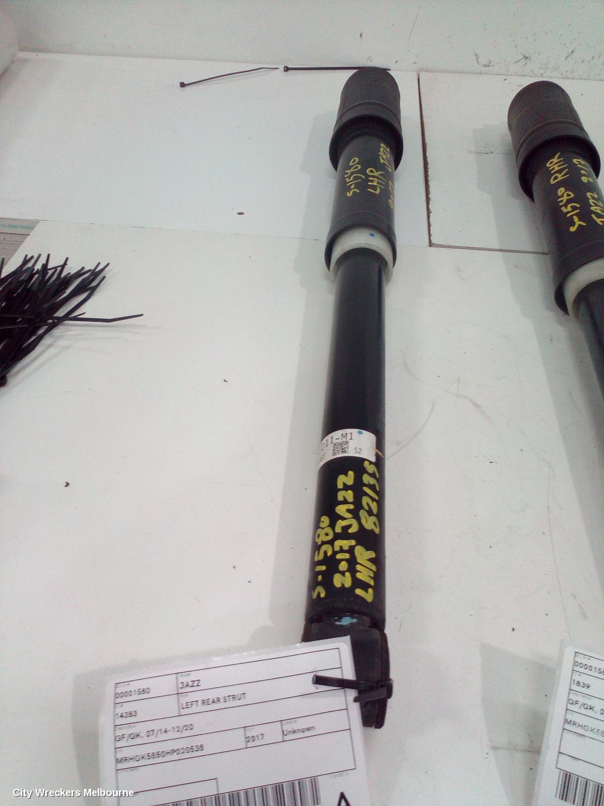 HONDA JAZZ LEFT REAR STRUT, ***USE SHOCK ABSORBER PART TYPE***
