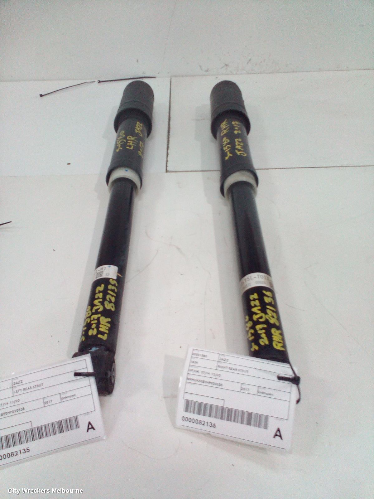 HONDA JAZZ RIGHT REAR STRUT, ***USE SHOCK ABSORBER PART TYPE***