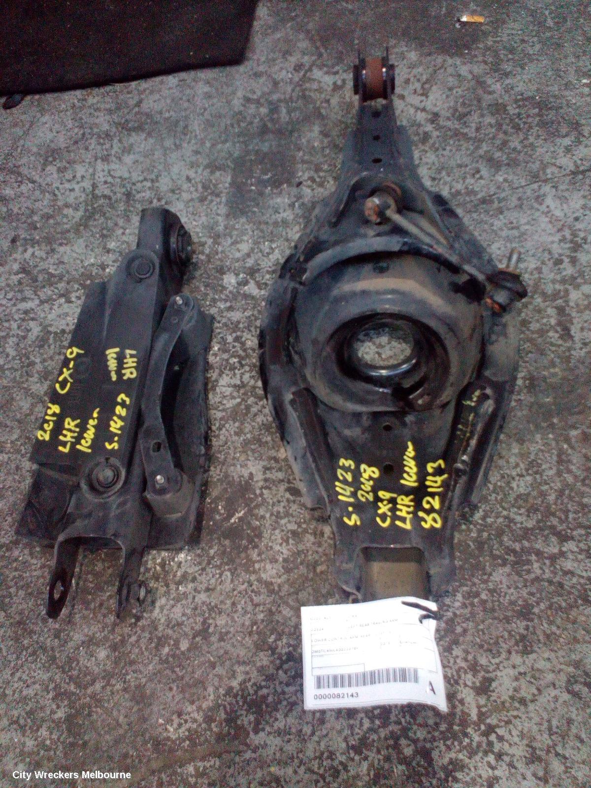 MAZDA CX9 LEFT REAR TRAILING ARM, LOWER CONTROL ARM-REAR, TC, 07/2016 ONWARDS