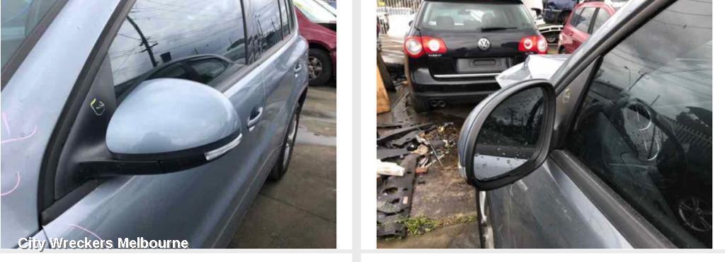 VOLKSWAGEN TIGUAN LEFT DOOR MIRROR, 5N, MANUAL FOLD (6XN), HEATED TYPE, 05/2008 - 08/2016