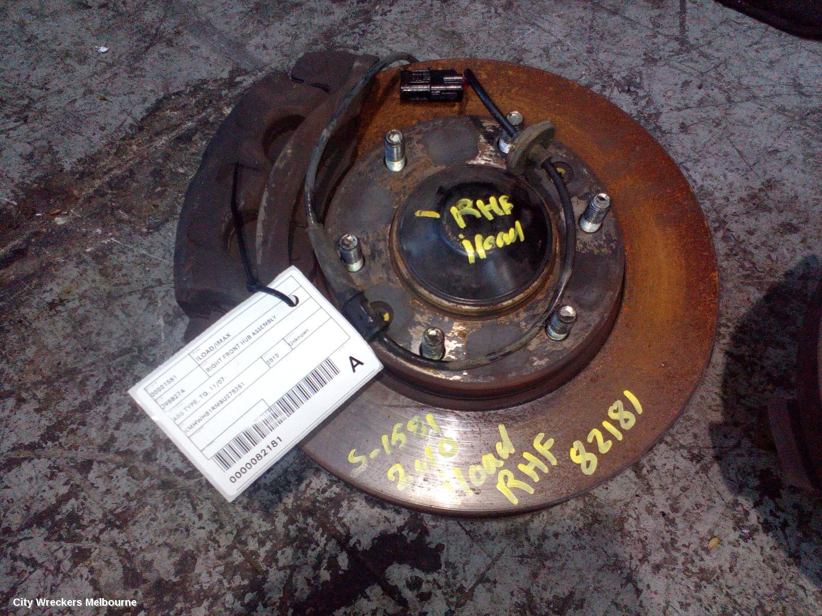 HYUNDAI ILOAD/IMAX RIGHT FRONT HUB ASSEMBLY, ABS TYPE, TQ, 11/2007 ONWARDS