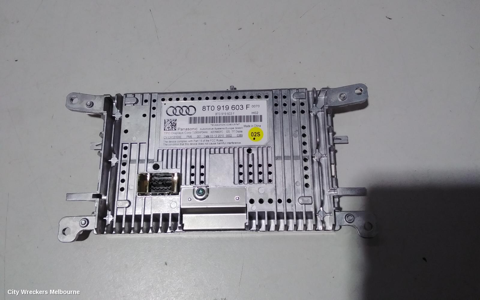 AUDI A4 RADIO/CD/DVD/SAT/TV, DISPLAY UNIT, 6.5IN CONCERT/SYMPHONY, B8 8K, 02/2008 - 09/2015