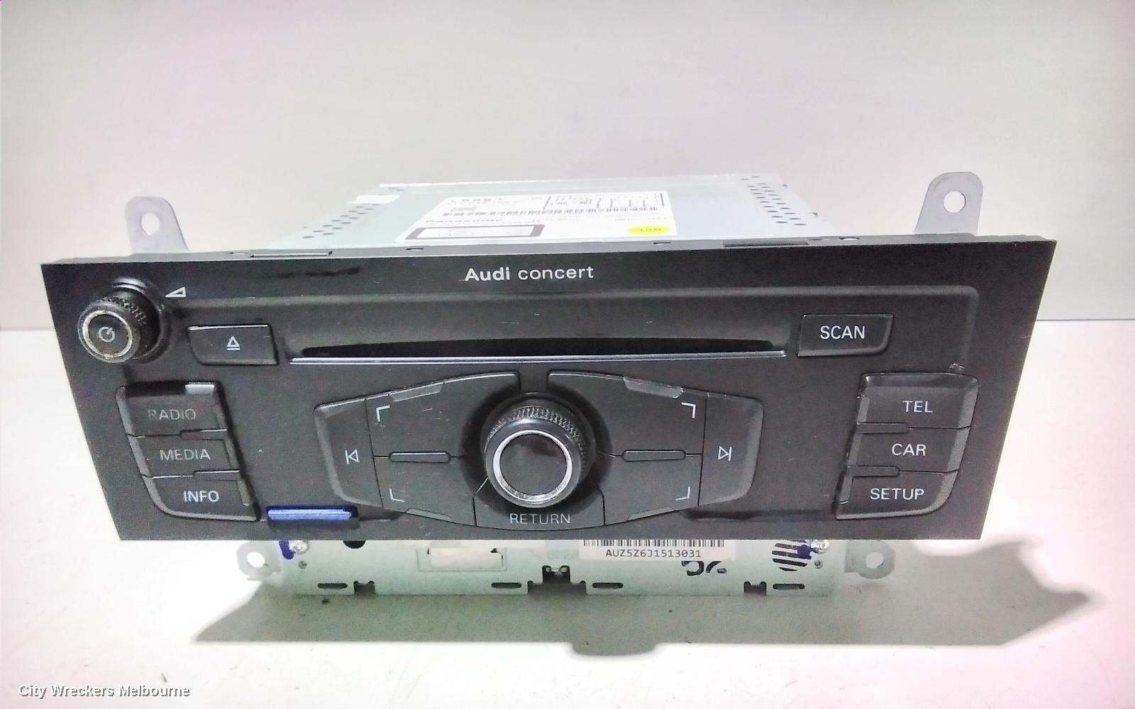 AUDI A4 RADIO/CD/DVD/SAT/TV, DISPLAY UNIT, 6.5IN CONCERT/SYMPHONY, B8 8K, 02/2008 - 09/2015