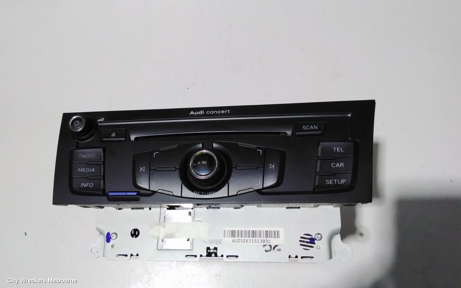 AUDI A4 RADIO/CD/DVD/SAT/TV, DISPLAY UNIT, 6.5IN CONCERT/SYMPHONY, B8 8K, 02/2008 - 09/2015