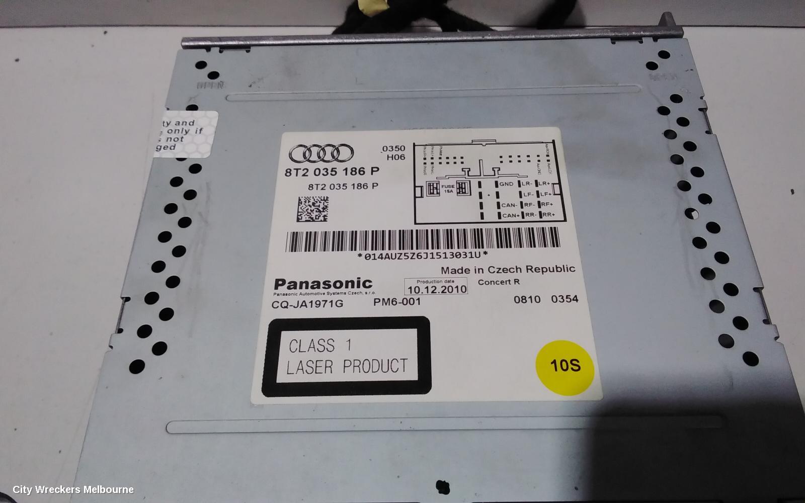 AUDI A4 RADIO/CD/DVD/SAT/TV, DISPLAY UNIT, 6.5IN CONCERT/SYMPHONY, B8 8K, 02/2008 - 09/2015