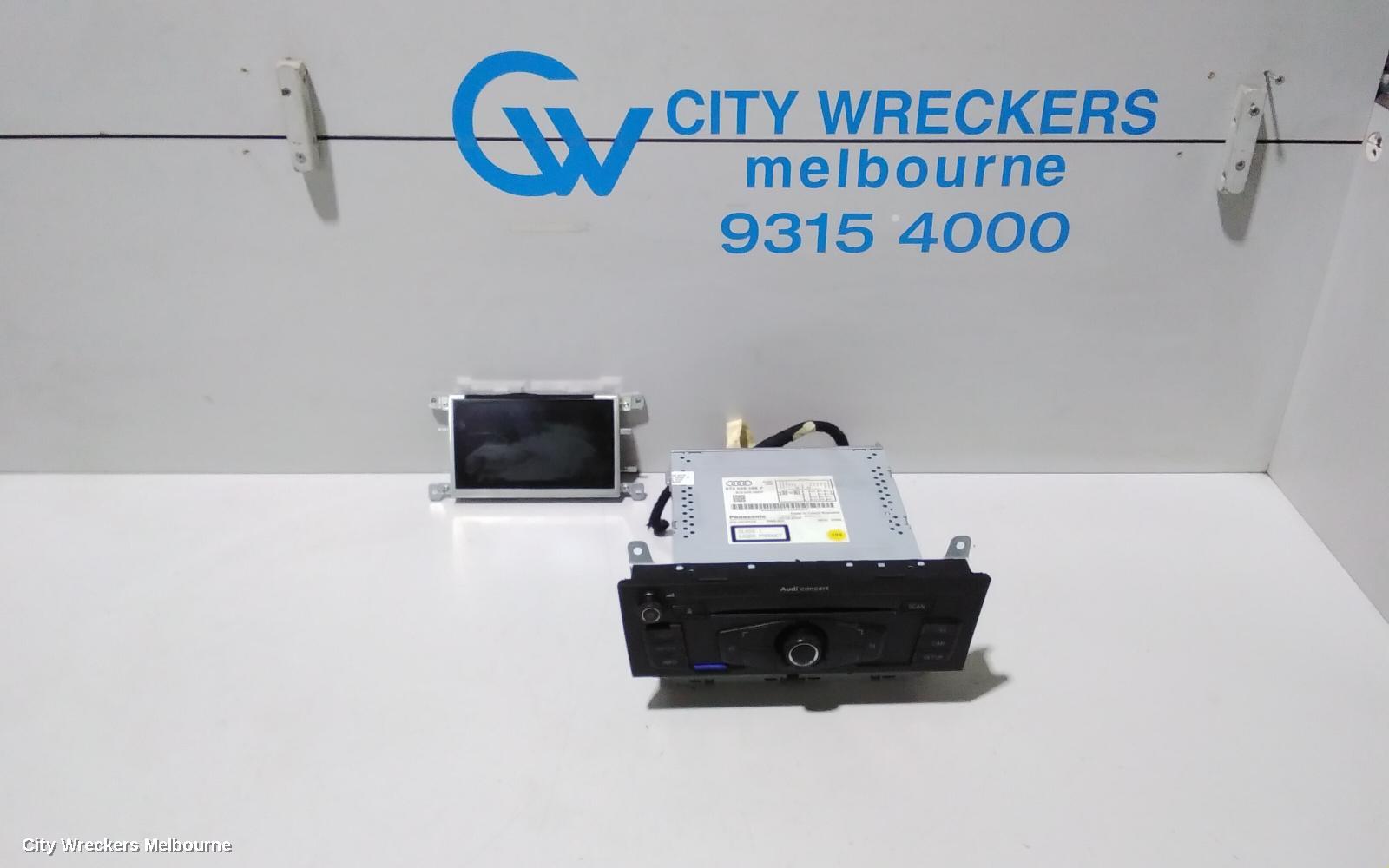 AUDI A4 RADIO/CD/DVD/SAT/TV, DISPLAY UNIT, 6.5IN CONCERT/SYMPHONY, B8 8K, 02/2008 - 09/2015
