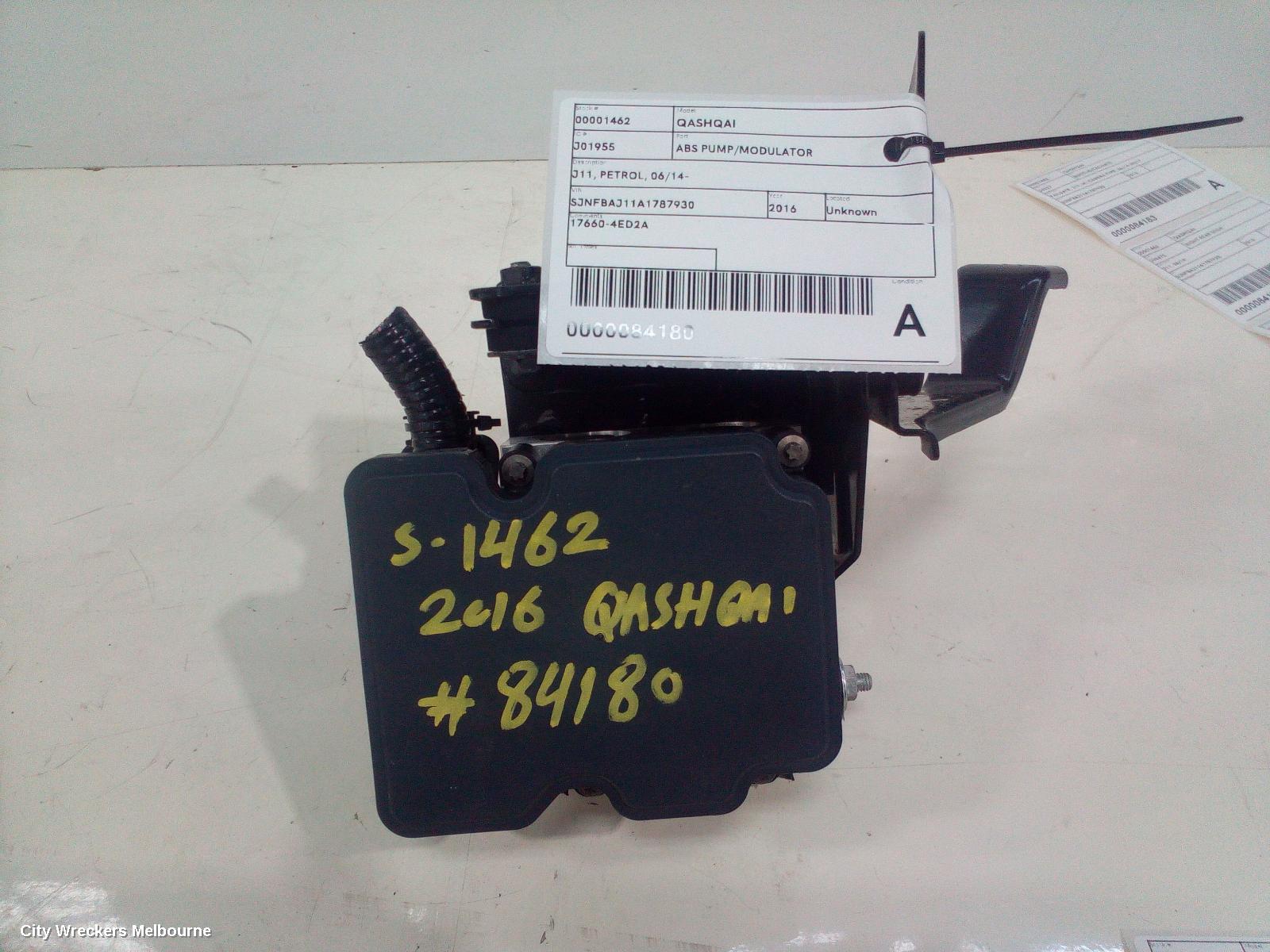 NISSAN QASHQAI ABS PUMP/MODULATOR, J11, PETROL, 06/2014 - 07/2021