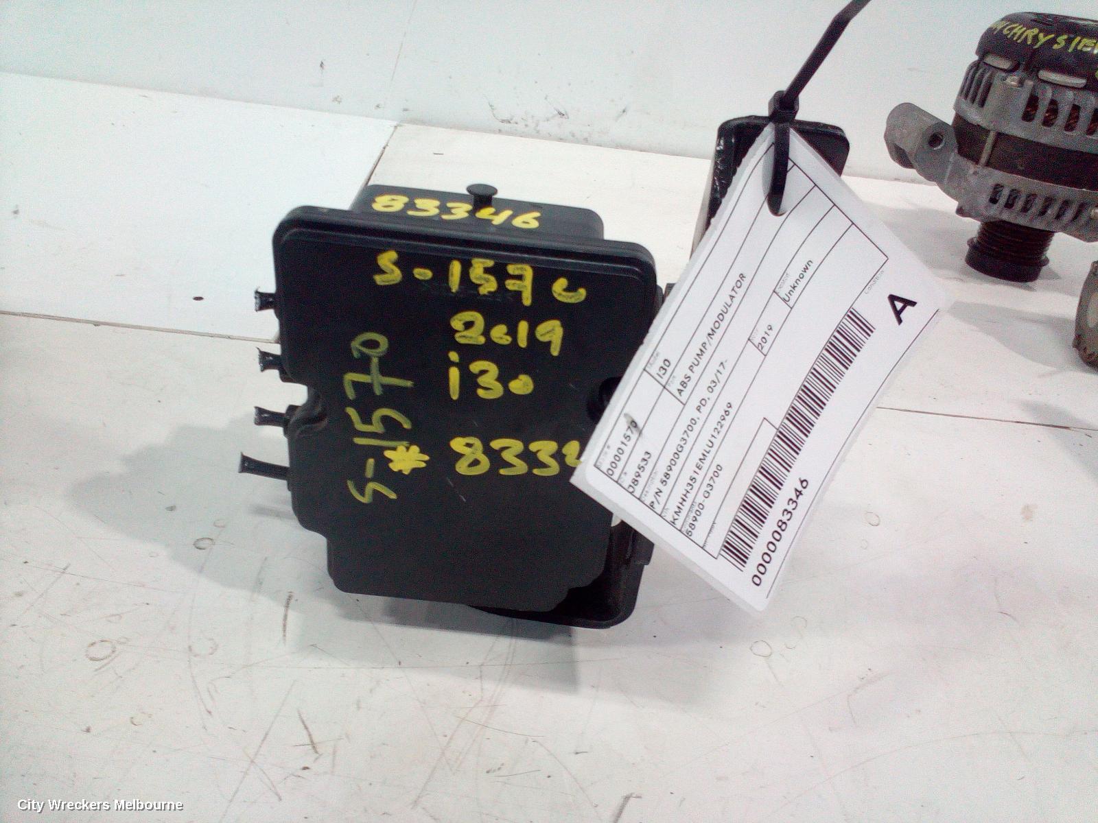 HYUNDAI I30 ABS PUMP/MODULATOR, P/N 58900G3700, PD, 03/2017 ONWARDS
