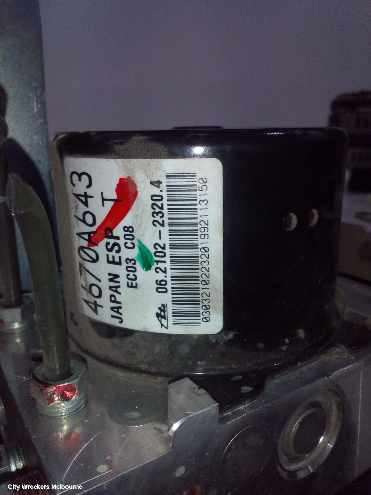 PEUGEOT 4008 ABS PUMP/MODULATOR, 05/2012 - 12/2017