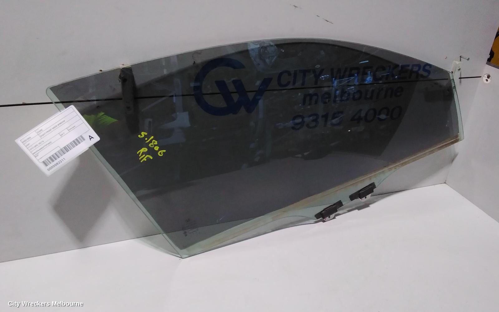 HONDA CIVIC RIGHT FRONT DOOR WINDOW, 10TH GEN, HATCH, 05/2016 ONWARDS