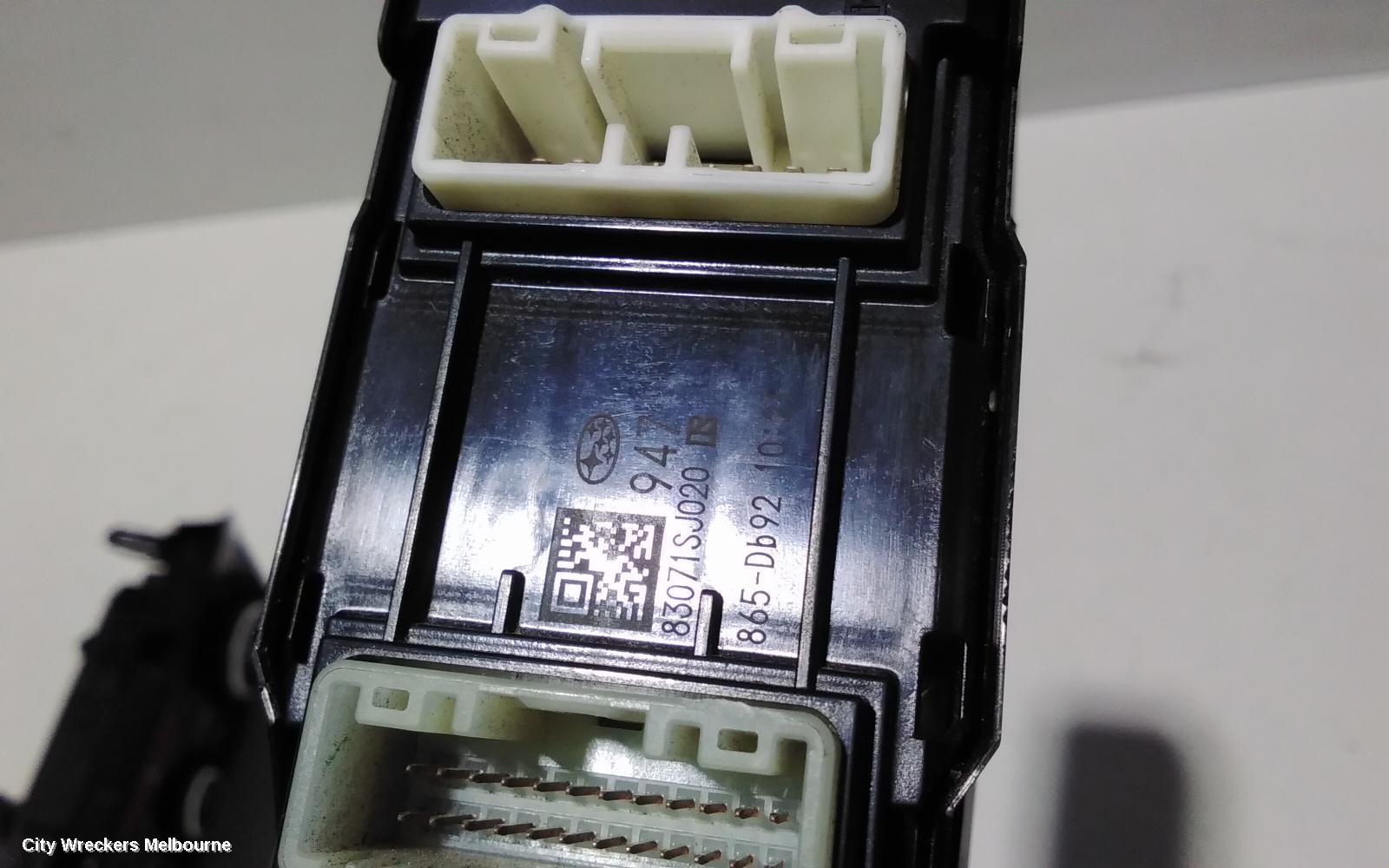 SUBARU FORESTER PWR DR WIND SWITCH, RH FRONT (MASTER SWITCH), SK, SJ820, 08/2018 - 11/2024